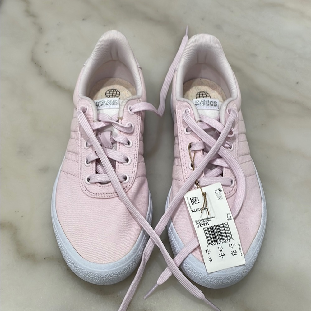 Adidas Pink and White Athletic Shoes Lightweight Design